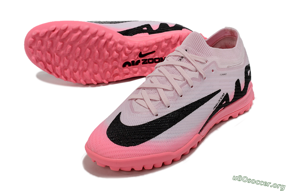 Nike Air Zoom Mercurial Vapor 15 Elite TF Football Shoes - Pink/Black 0