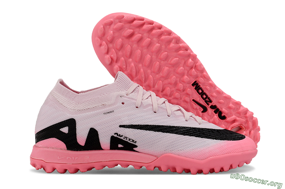 Nike Air Zoom Mercurial Vapor 15 Elite TF Football Shoes - Pink/Black 2