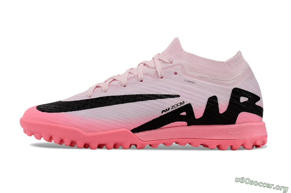 Nike Air Zoom Mercurial Vapor 15 Elite TF Football Shoes - Pink/Black 3