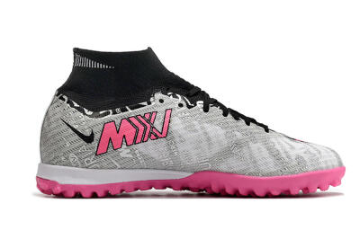 Nike Air Zoom Mercurial Superfly 9 Elite TF Football Shoes - Silver/Black/Pink
