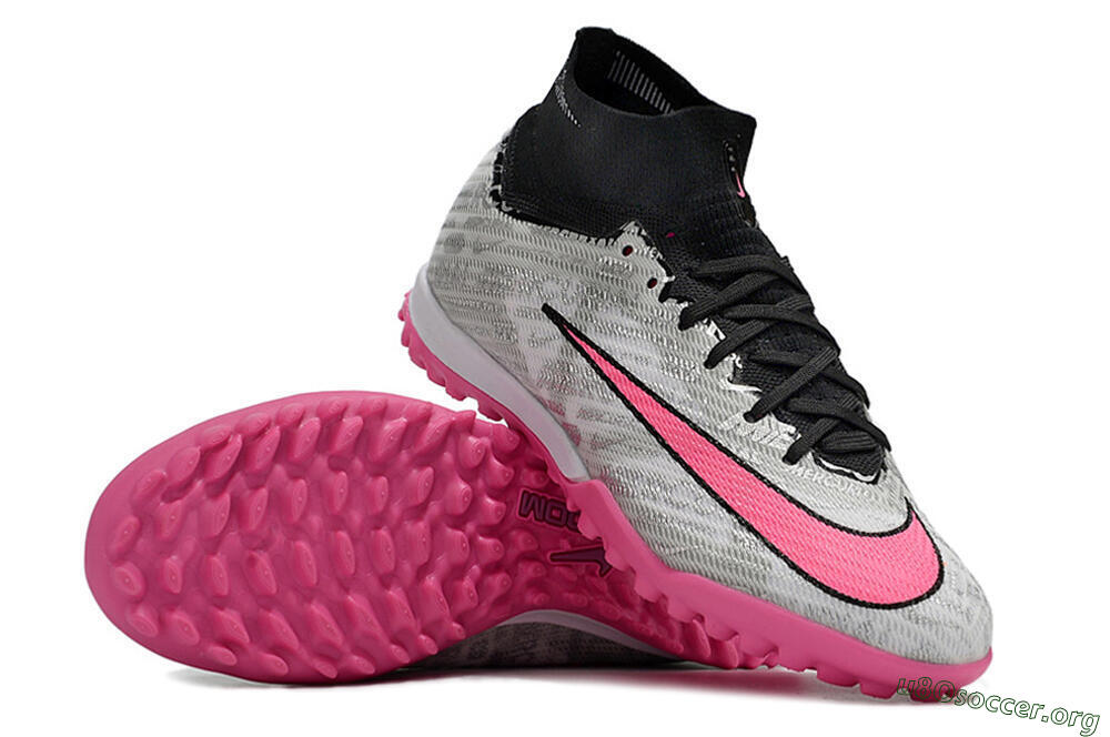 Nike Air Zoom Mercurial Superfly 9 Elite TF Football Shoes - Silver/Black/Pink 1