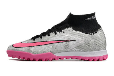 Nike Air Zoom Mercurial Superfly 9 Elite TF Football Shoes - Silver/Black/Pink
