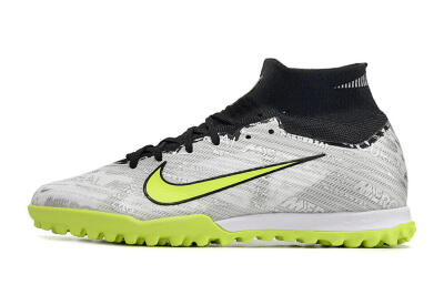 Nike Air Zoom Mercurial Superfly 9 Elite TF Football Shoes - Silver/Black/Yellow