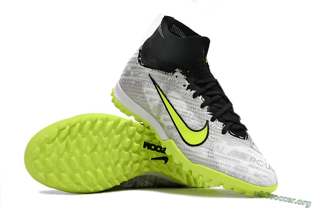 Nike Air Zoom Mercurial Superfly 9 Elite TF Football Shoes - Silver/Black/Yellow 1