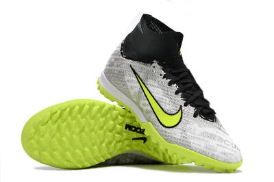 Nike Air Zoom Mercurial Superfly 9 Elite TF Football Shoes - Silver/Black/Yellow