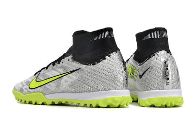 Nike Air Zoom Mercurial Superfly 9 Elite TF Football Shoes - Silver/Black/Yellow