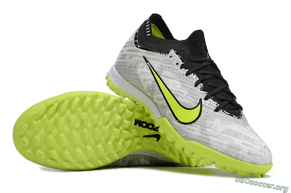 Nike Air Zoom Mercurial Vapor 15 Elite TF Football Shoes - Silver/Yellow/Black 1