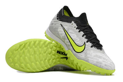 Nike Air Zoom Mercurial Vapor 15 Elite TF Football Shoes - Silver/Yellow/Black