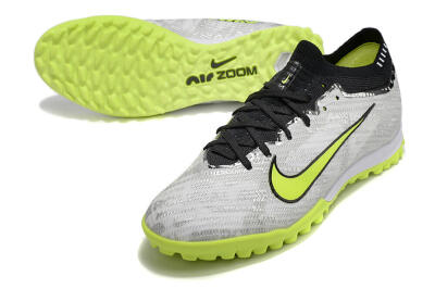 Nike Air Zoom Mercurial Vapor 15 Elite TF Football Shoes - Silver/Yellow/Black