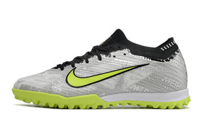 Nike Air Zoom Mercurial Vapor 15 Elite TF Football Shoes - Silver/Yellow/Black