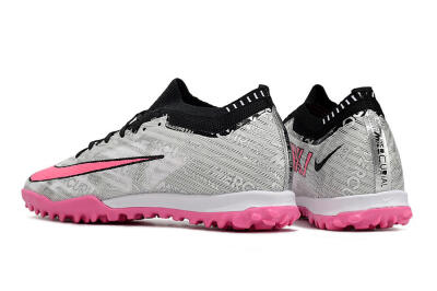 Nike Air Zoom Mercurial Vapor 15 Elite TF Football Shoes - Silver/Pink/Black