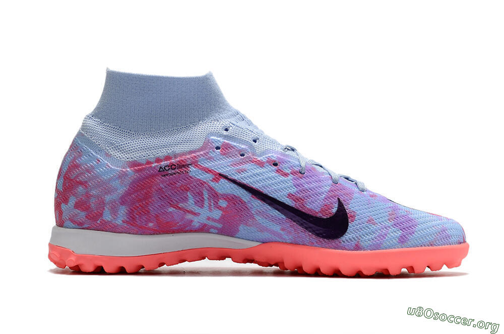 Nike Air Zoom Mercurial Superfly 9 Elite TF Football Shoes - Jade/Purple/Red 4
