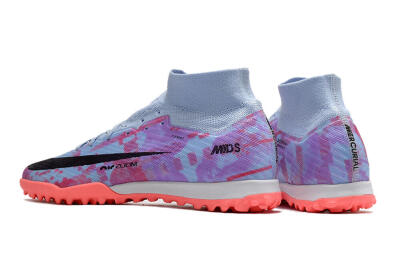 Nike Air Zoom Mercurial Superfly 9 Elite TF Football Shoes - Jade/Purple/Red