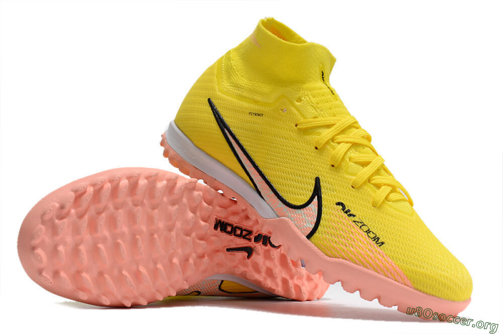 Nike Air Zoom Mercurial Superfly 9 Elite TF Football Shoes - Yellow/Pink/Black 1