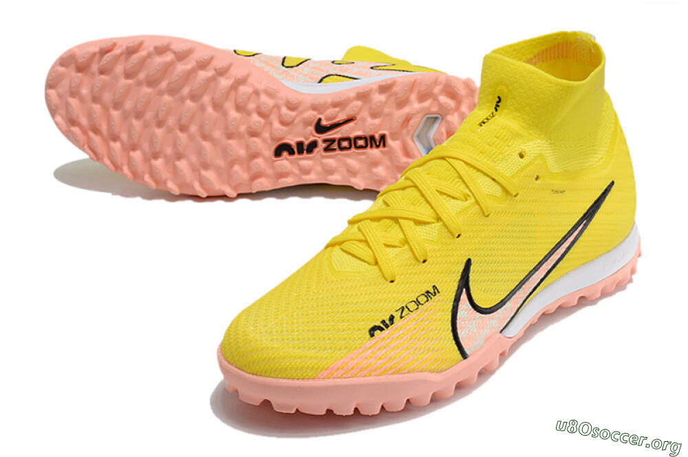 Nike Air Zoom Mercurial Superfly 9 Elite TF Football Shoes - Yellow/Pink/Black 0