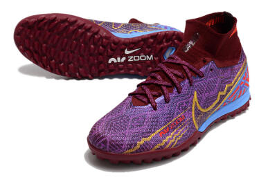 Nike Air Zoom Mercurial Superfly 9 Elite TF Football Shoes - Purple/Black/Gold
