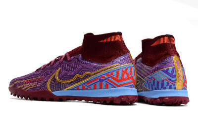 Nike Air Zoom Mercurial Superfly 9 Elite TF Football Shoes - Purple/Black/Gold