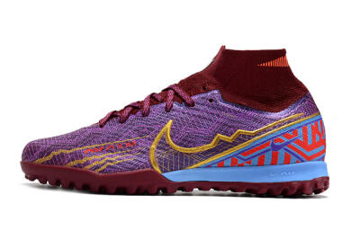 Nike Air Zoom Mercurial Superfly 9 Elite TF Football Shoes - Purple/Black/Gold