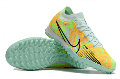 Nike Air Zoom Mercurial Vapor 15 Elite TF Football Shoes - Jade/Yellow/Black
