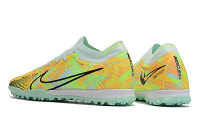 Nike Air Zoom Mercurial Vapor 15 Elite TF Football Shoes - Jade/Yellow/Black