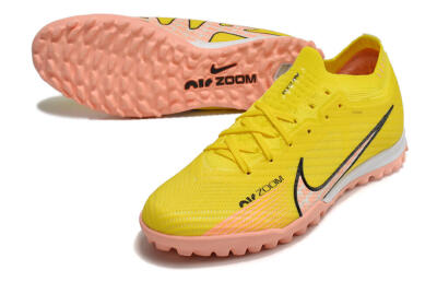 Nike Air Zoom Mercurial Vapor 15 Elite TF Football Shoes - Yellow/Pink/Black