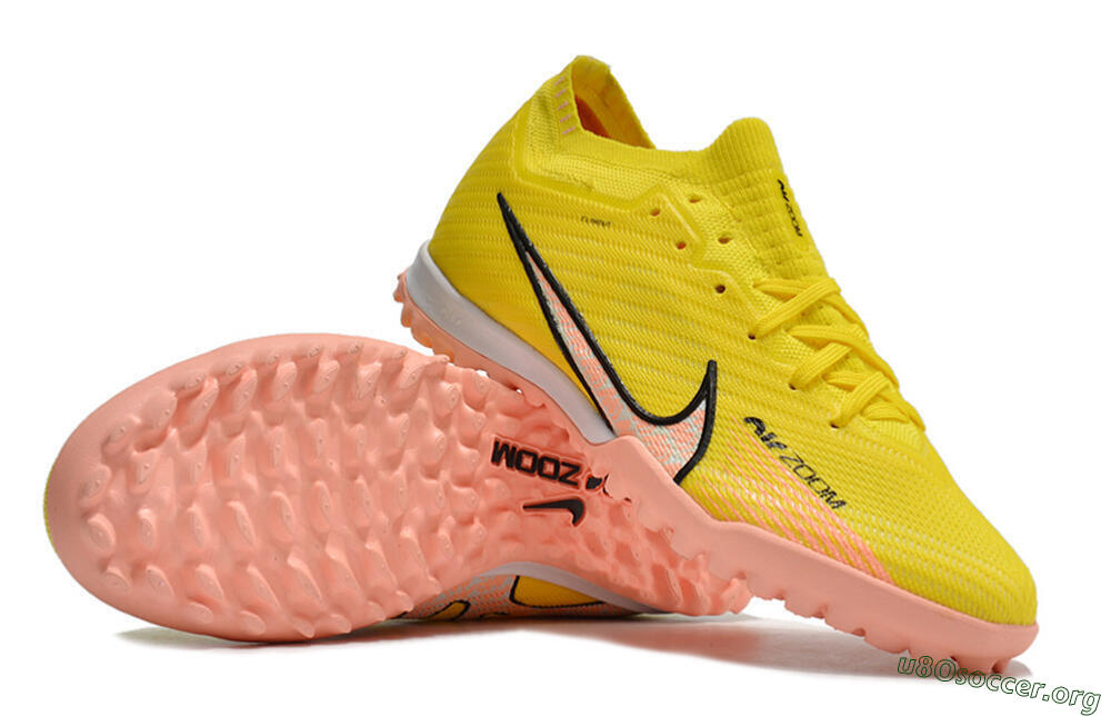 Nike Air Zoom Mercurial Vapor 15 Elite TF Football Shoes - Yellow/Pink/Black 1