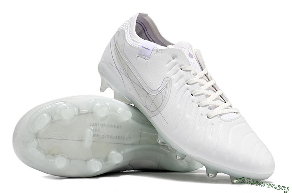 Nike Tiempo Legend 9 Elite FG Football Boots - Beige/Purple 4