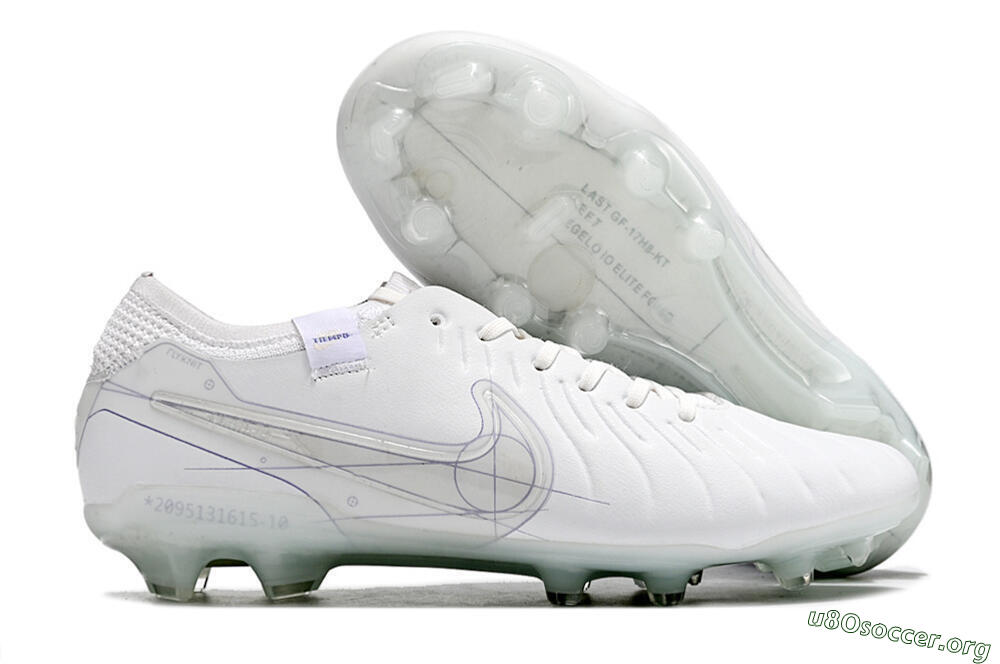 Nike Tiempo Legend 9 Elite FG Football Boots - Beige/Purple 2