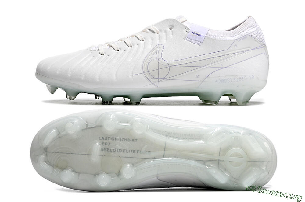 Nike Tiempo Legend 9 Elite FG Football Boots - Beige/Purple 1