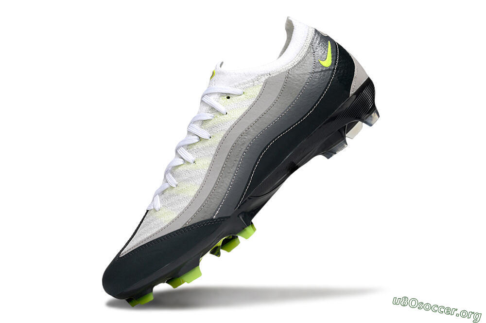 Nike Air Zoom Mercurial Vapor 16 Elite FG Football Boots - White/Grey/Black 6
