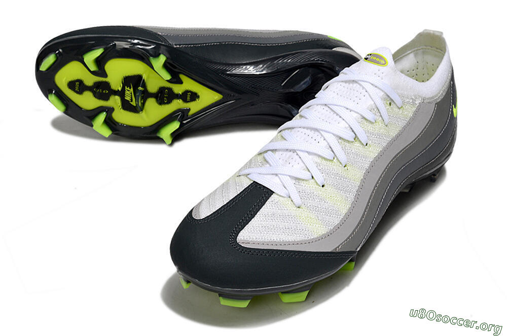 Nike Air Zoom Mercurial Vapor 16 Elite FG Football Boots - White/Grey/Black 0