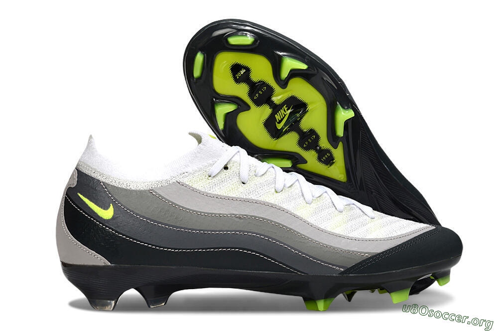 Nike Air Zoom Mercurial Vapor 16 Elite FG Football Boots - White/Grey/Black 2