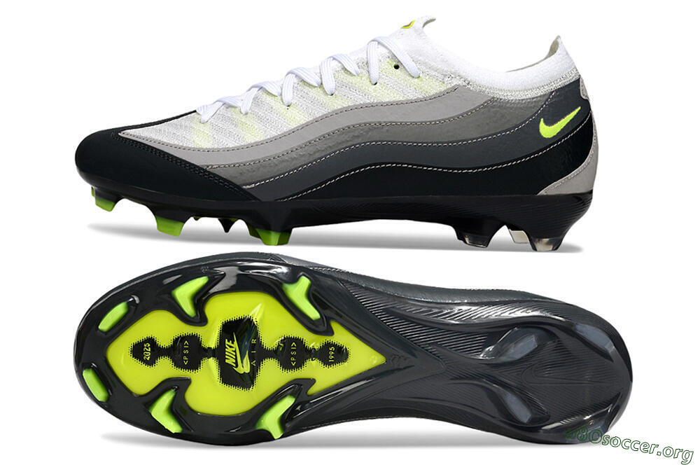 Nike Air Zoom Mercurial Vapor 16 Elite FG Football Boots - White/Grey/Black 1