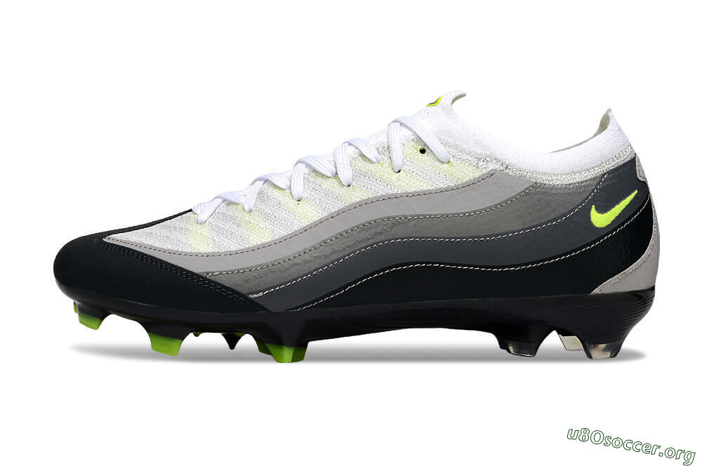 Nike Air Zoom Mercurial Vapor 16 Elite FG Football Boots - White/Grey/Black 3