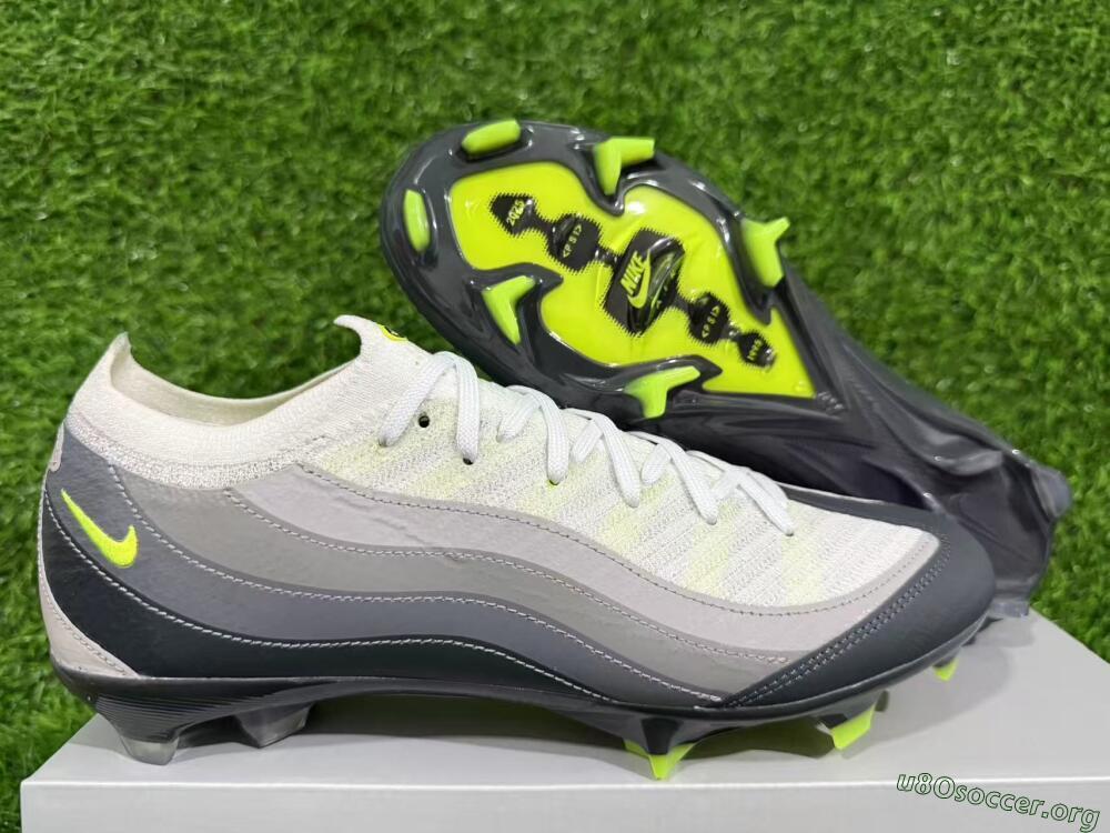Nike Air Zoom Mercurial Vapor 16 Elite FG Football Boots - White/Grey/Black