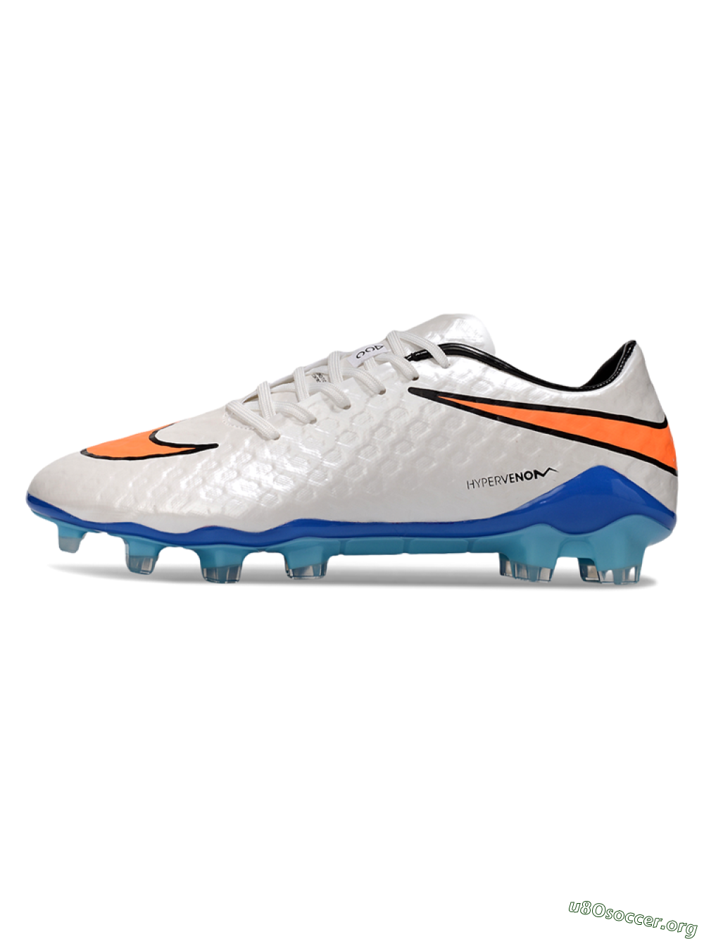 Nike Hypervenom Phantom FG Football Boots - White/Orange/Black 3