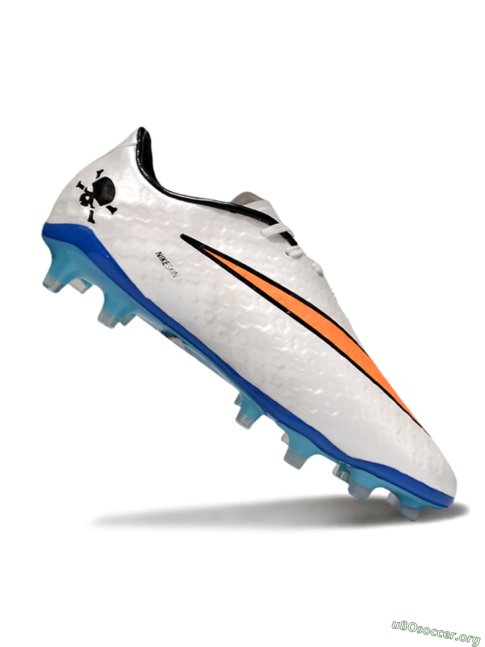 Nike Hypervenom Phantom FG Football Boots - White/Orange/Black 4