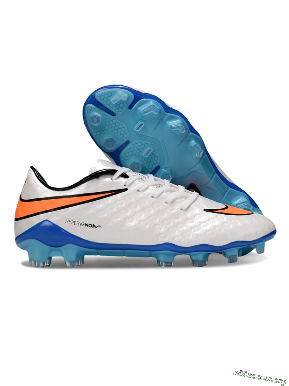 Nike Hypervenom Phantom FG Football Boots - White/Orange/Black 2
