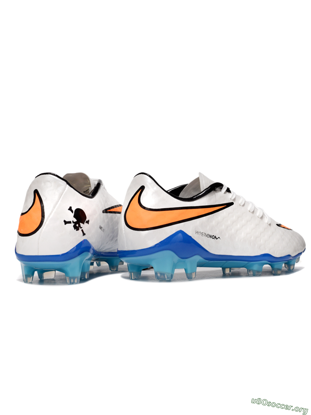 Nike Hypervenom Phantom FG Football Boots - White/Orange/Black 6