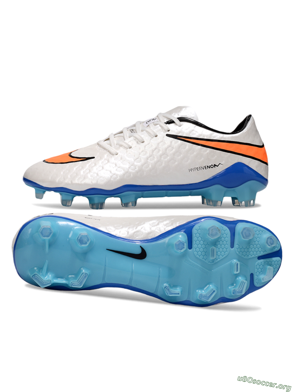 Nike Hypervenom Phantom FG Football Boots - White/Orange/Black 1