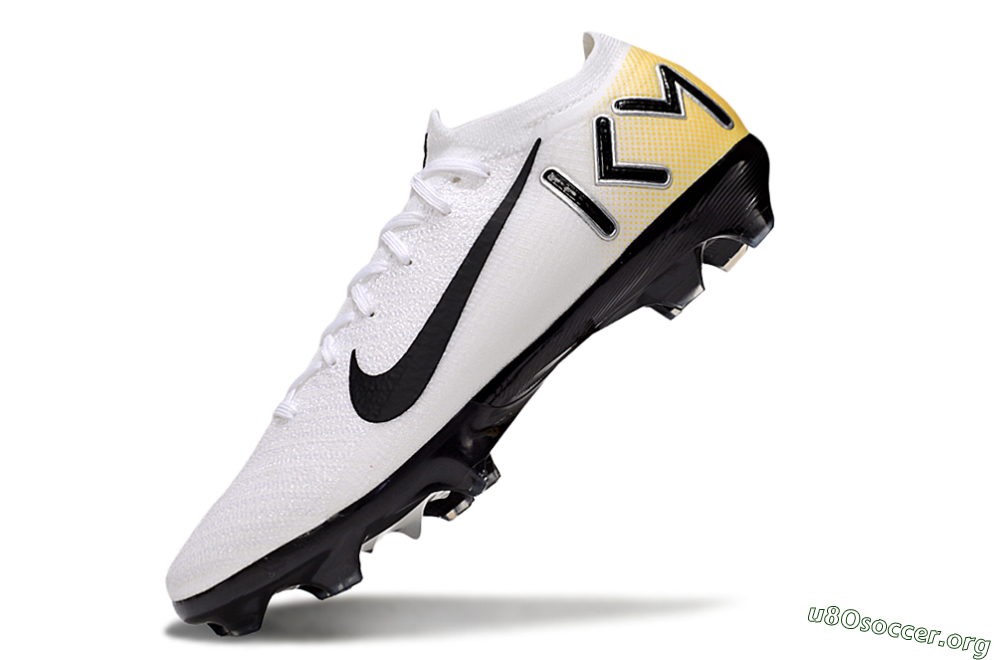 KM x Nike Air Zoom Mercurial Vapor 16 Elite FG Football Boots - White/Black/Yellow 5