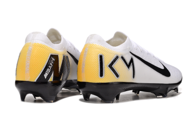KM x Nike Air Zoom Mercurial Vapor 16 Elite FG Football Boots - White/Black/Yellow