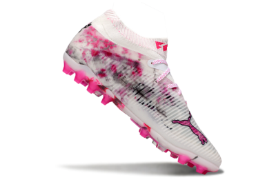Puma Future 8 Ultimate MG Football Boots - White/Black/Red