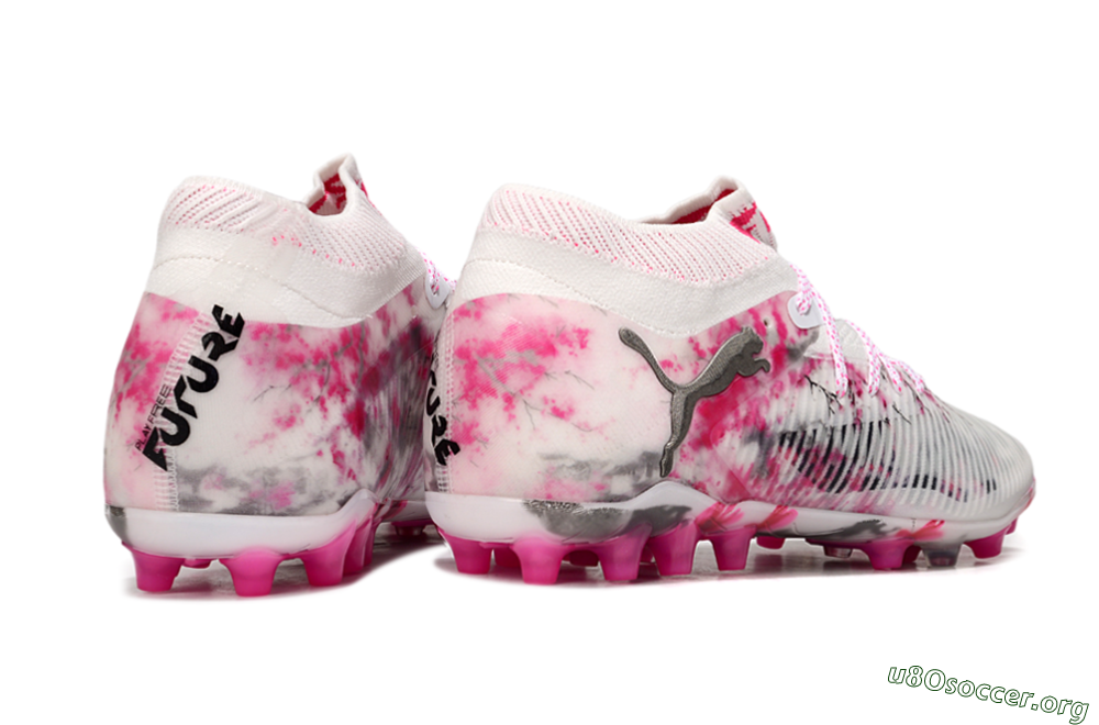 Puma Future 8 Ultimate MG Football Boots - White/Black/Red 6