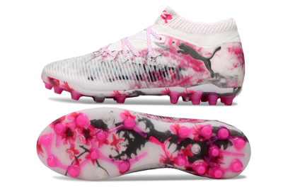 Puma Future 8 Ultimate MG Football Boots - White/Black/Red
