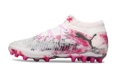 Puma Future 8 Ultimate MG Football Boots - White/Black/Red