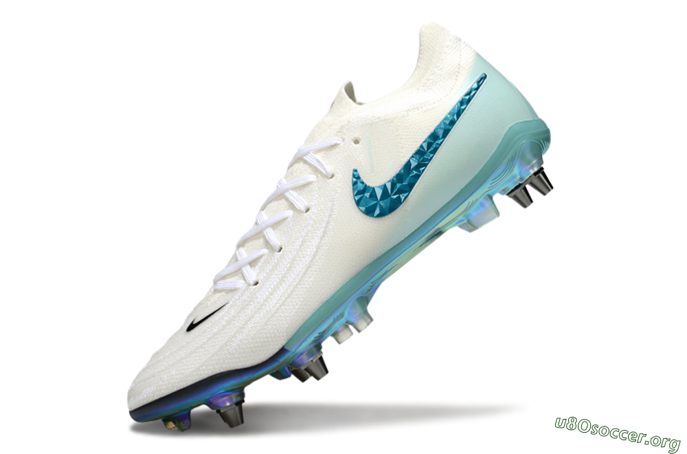 Nike Phantom GX 2 Elite SG Football Boots - White/Blue/Gold 5
