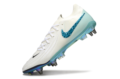 Nike Phantom GX 2 Elite SG Football Boots - White/Blue/Gold
