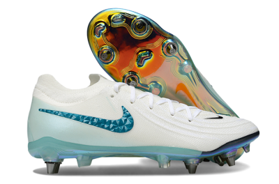 Nike Phantom GX 2 Elite SG Football Boots - White/Blue/Gold