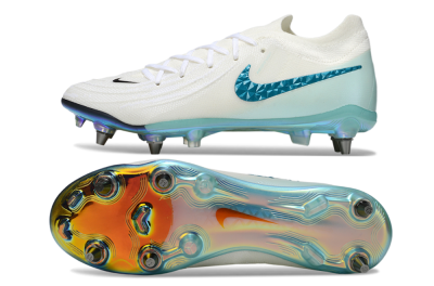 Nike Phantom GX 2 Elite SG Football Boots - White/Blue/Gold